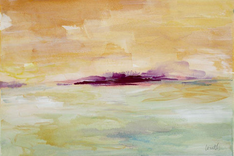 Modern Serenity Black Ornate Wood Framed Art Print with Double Matting by Loreth, Lanie