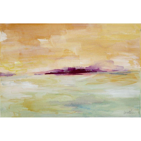 Modern Serenity White Modern Wood Framed Art Print by Loreth, Lanie