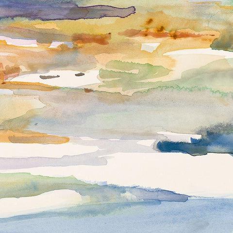 Many Layers Black Modern Wood Framed Art Print by Loreth, Lanie