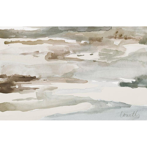 Natural Abstract White Modern Wood Framed Art Print by Loreth, Lanie