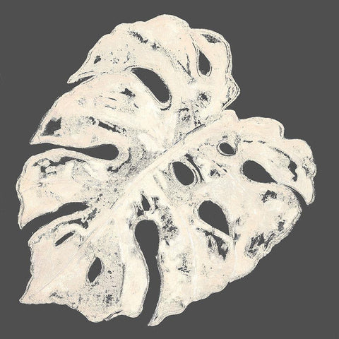 Sophisticated Palm Leaf II Black Modern Wood Framed Art Print by Pinto, Patricia