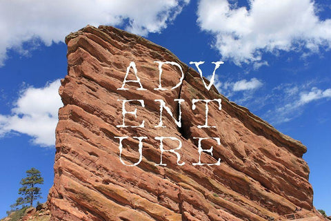 Adventure White Modern Wood Framed Art Print with Double Matting by Metz, Andi