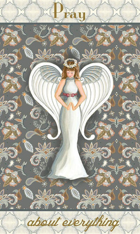 Wonderland Angel I Black Ornate Wood Framed Art Print with Double Matting by Metz, Andi
