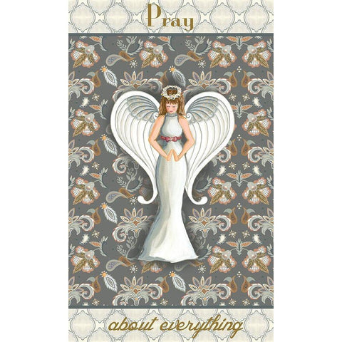 Wonderland Angel I White Modern Wood Framed Art Print by Metz, Andi