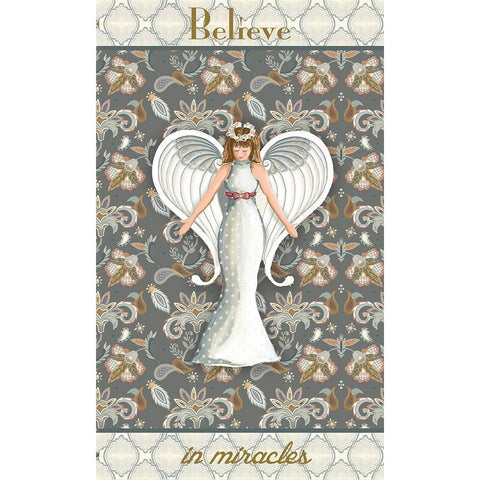 Wonderland Angel II White Modern Wood Framed Art Print by Metz, Andi