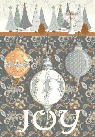Wonderland Joy Black Ornate Wood Framed Art Print with Double Matting by Metz, Andi