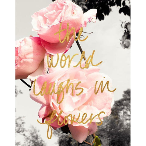 Love Blooms II White Modern Wood Framed Art Print by Navas, Emily