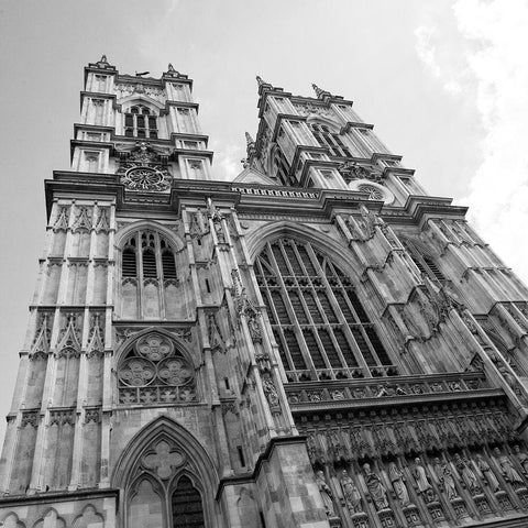 London Scene IV White Modern Wood Framed Art Print with Double Matting by Navas, Emily