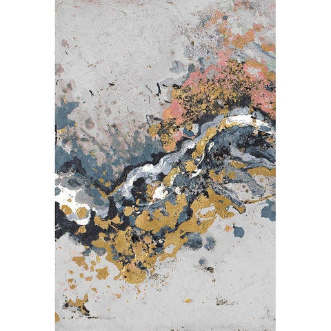 Turbulence Vertical White Modern Wood Framed Art Print by Pinto, Patricia