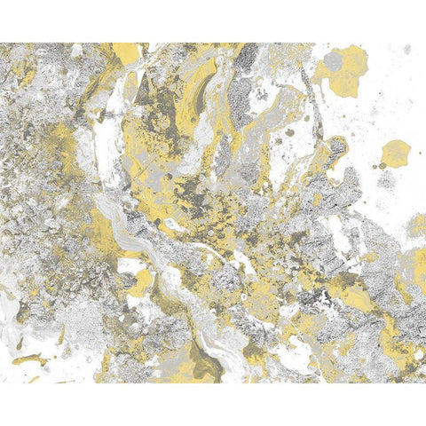 Space Turbulence I White Modern Wood Framed Art Print by Pinto, Patricia