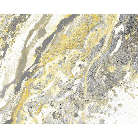 Space Turbulence II Gold Ornate Wood Framed Art Print with Double Matting by Pinto, Patricia