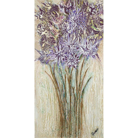 Lavender Strong I Black Modern Wood Framed Art Print by Gonzalez, Roberto