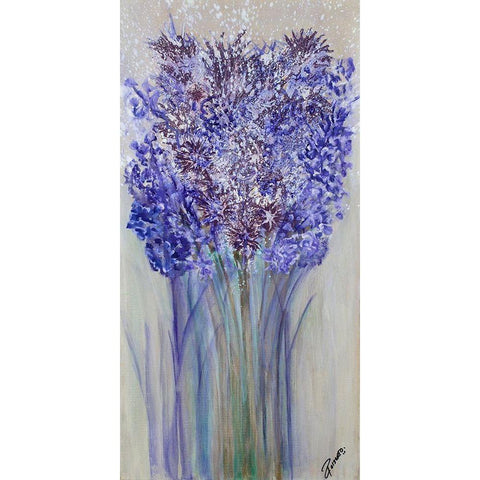 Lavender Strong II Black Modern Wood Framed Art Print by Gonzalez, Roberto