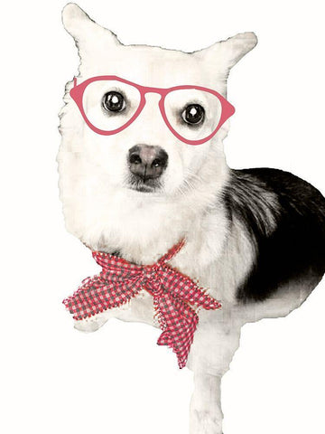 Pop of Flair White Modern Wood Framed Art Print with Double Matting by SD Graphics Studio