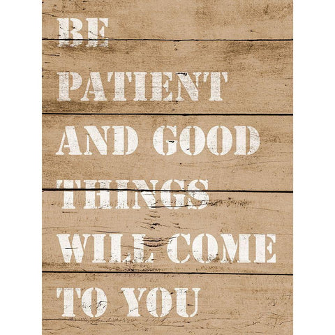 Good Things Will Come Gold Ornate Wood Framed Art Print with Double Matting by SD Graphics Studio