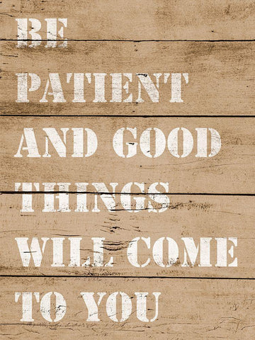 Good Things Will Come Black Ornate Wood Framed Art Print with Double Matting by SD Graphics Studio