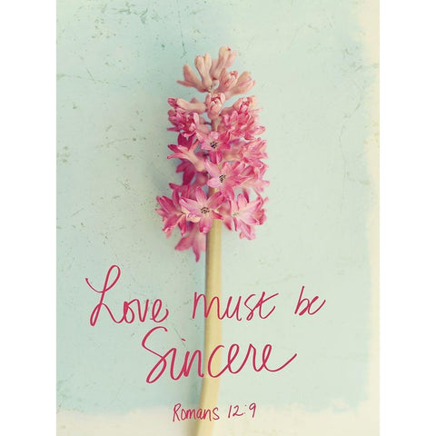 Love Must be Sincere Gold Ornate Wood Framed Art Print with Double Matting by Gardner, Sarah