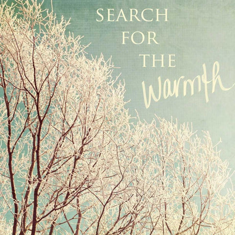 Search For The Warmth White Modern Wood Framed Art Print by Gardner, Sarah