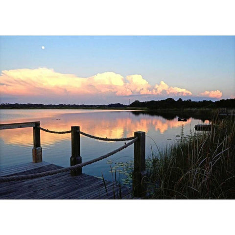 Lake Saunders I Black Modern Wood Framed Art Print by Nawrocke, Bruce