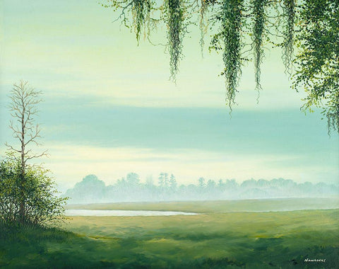 Winter Begins Black Ornate Wood Framed Art Print with Double Matting by Nawrocke, Bruce