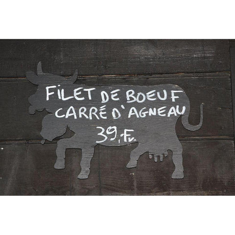 Filet De Boeuf Black Modern Wood Framed Art Print with Double Matting by Coppel, Anna