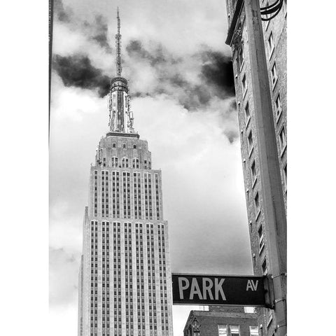 Park Ave View Black Modern Wood Framed Art Print by Bill Carson Photography