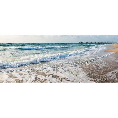 Along the Pier I Black Modern Wood Framed Art Print by Bill Carson Photography