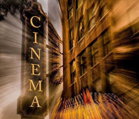 Cinema Black Ornate Wood Framed Art Print with Double Matting by Bill Carson Photography