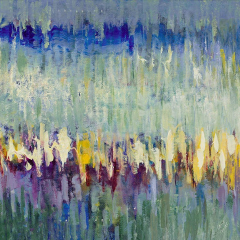 Garden Dream White Modern Wood Framed Art Print with Double Matting by Loreth, Lanie