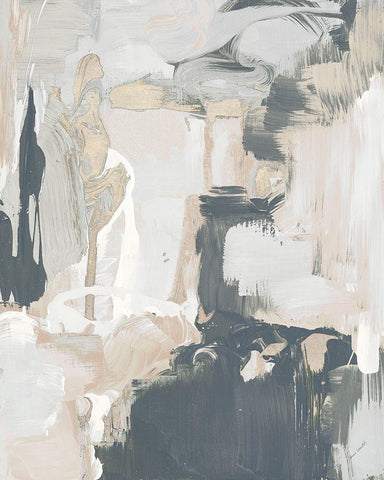 Muted Longing I White Modern Wood Framed Art Print with Double Matting by Loreth, Lanie