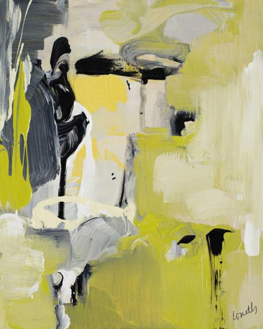 Anticipation White Modern Wood Framed Art Print with Double Matting by Loreth, Lanie