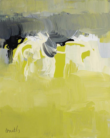 Space To Think White Modern Wood Framed Art Print with Double Matting by Loreth, Lanie