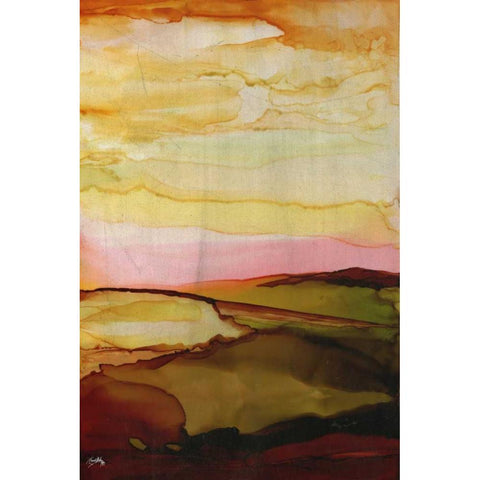 Dawning Sky White Modern Wood Framed Art Print by Medley, Elizabeth