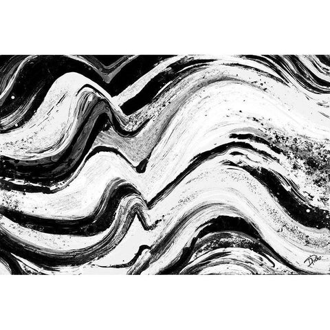 Monochrome Concept Gold Ornate Wood Framed Art Print with Double Matting by Pinto, Patricia