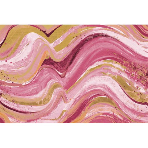 New Concept On Pinks White Modern Wood Framed Art Print by Pinto, Patricia