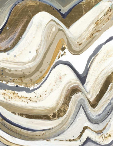 New Concept Neutral White Modern Wood Framed Art Print with Double Matting by Pinto, Patricia