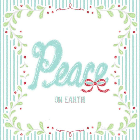 Christmas Wreath III White Modern Wood Framed Art Print with Double Matting by Metz, Andi