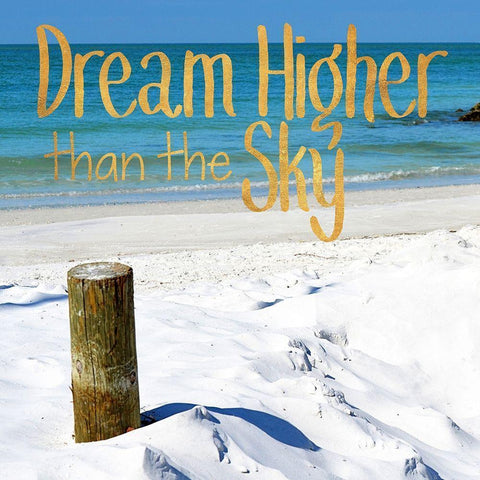 Dream High White Modern Wood Framed Art Print by Peck, Gail