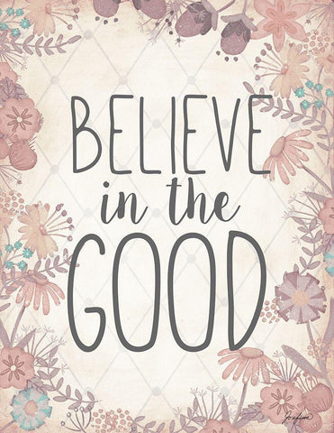 Believe In The Good Black Ornate Wood Framed Art Print with Double Matting by Josefina