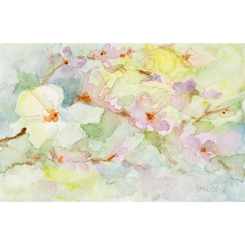 French Garden Black Modern Wood Framed Art Print with Double Matting by Loreth, Lanie