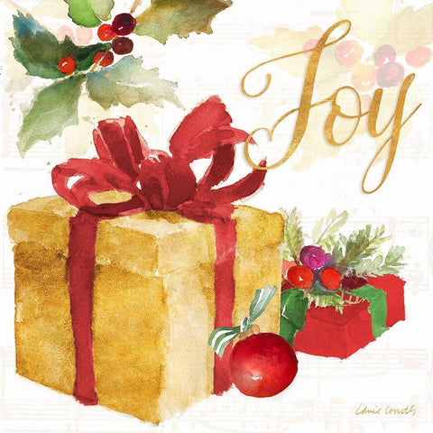 Presents and Notes III Black Modern Wood Framed Art Print with Double Matting by Loreth, Lanie