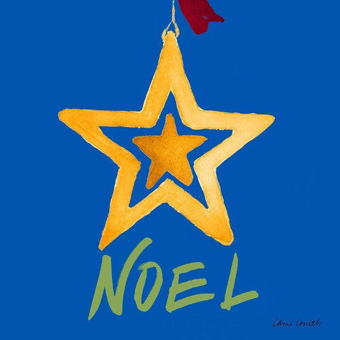 Christmas Ornaments III Black Ornate Wood Framed Art Print with Double Matting by Loreth, Lanie