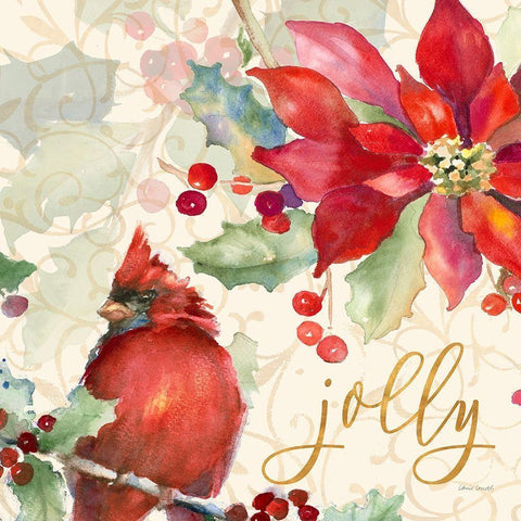 Holiday Wishes II Black Modern Wood Framed Art Print with Double Matting by Loreth, Lanie