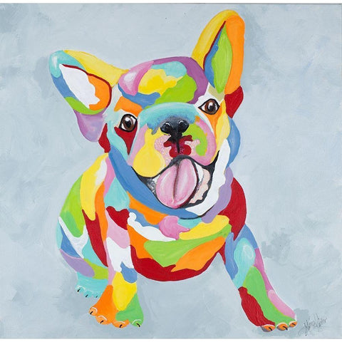 French Kiss I White Modern Wood Framed Art Print by Ritter, Gina