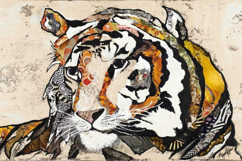 Out Of The Jungle I White Modern Wood Framed Art Print with Double Matting by Ritter, Gina