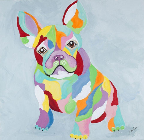 French Kiss II Black Ornate Wood Framed Art Print with Double Matting by Ritter, Gina