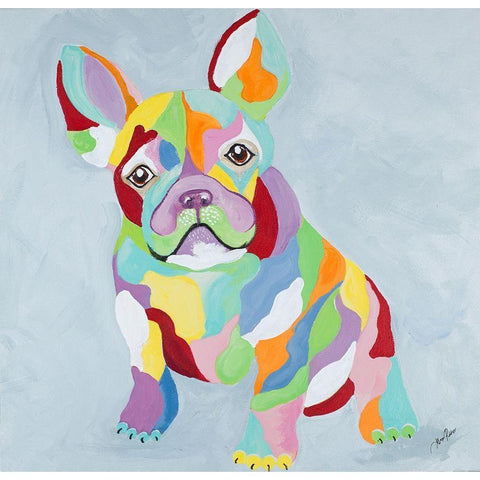 French Kiss II Black Modern Wood Framed Art Print by Ritter, Gina