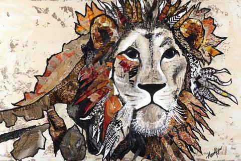 Out Of The Jungle II Black Ornate Wood Framed Art Print with Double Matting by Ritter, Gina