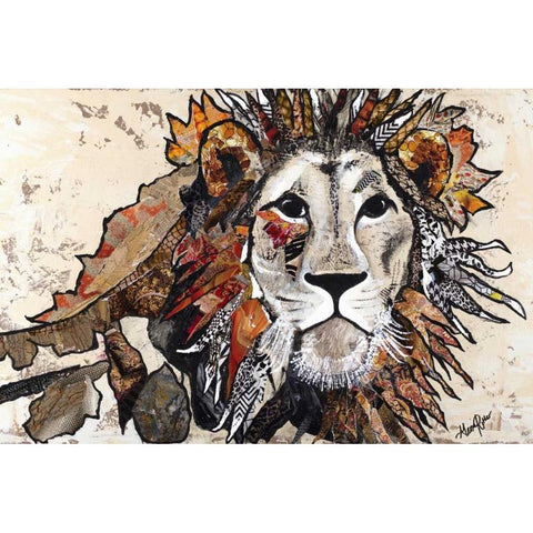 Out Of The Jungle II Black Modern Wood Framed Art Print by Ritter, Gina