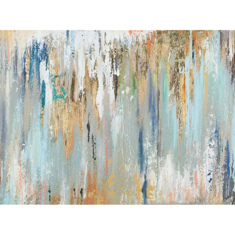 Blue Illusion Black Modern Wood Framed Art Print with Double Matting by Pinto, Patricia